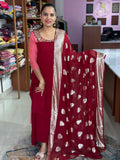 Viscose Georgette Banarasi Dupatta Suit