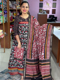Semi Mul Chanderi Unstitched Suit