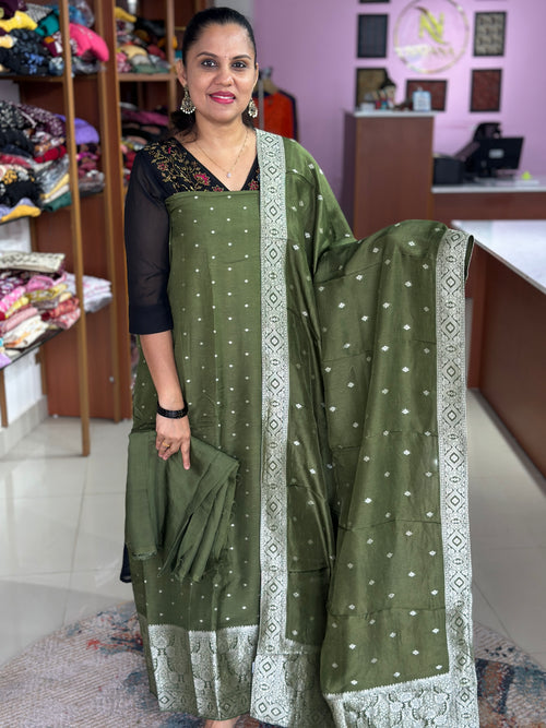 Banarasi Silk Unstitched Suits