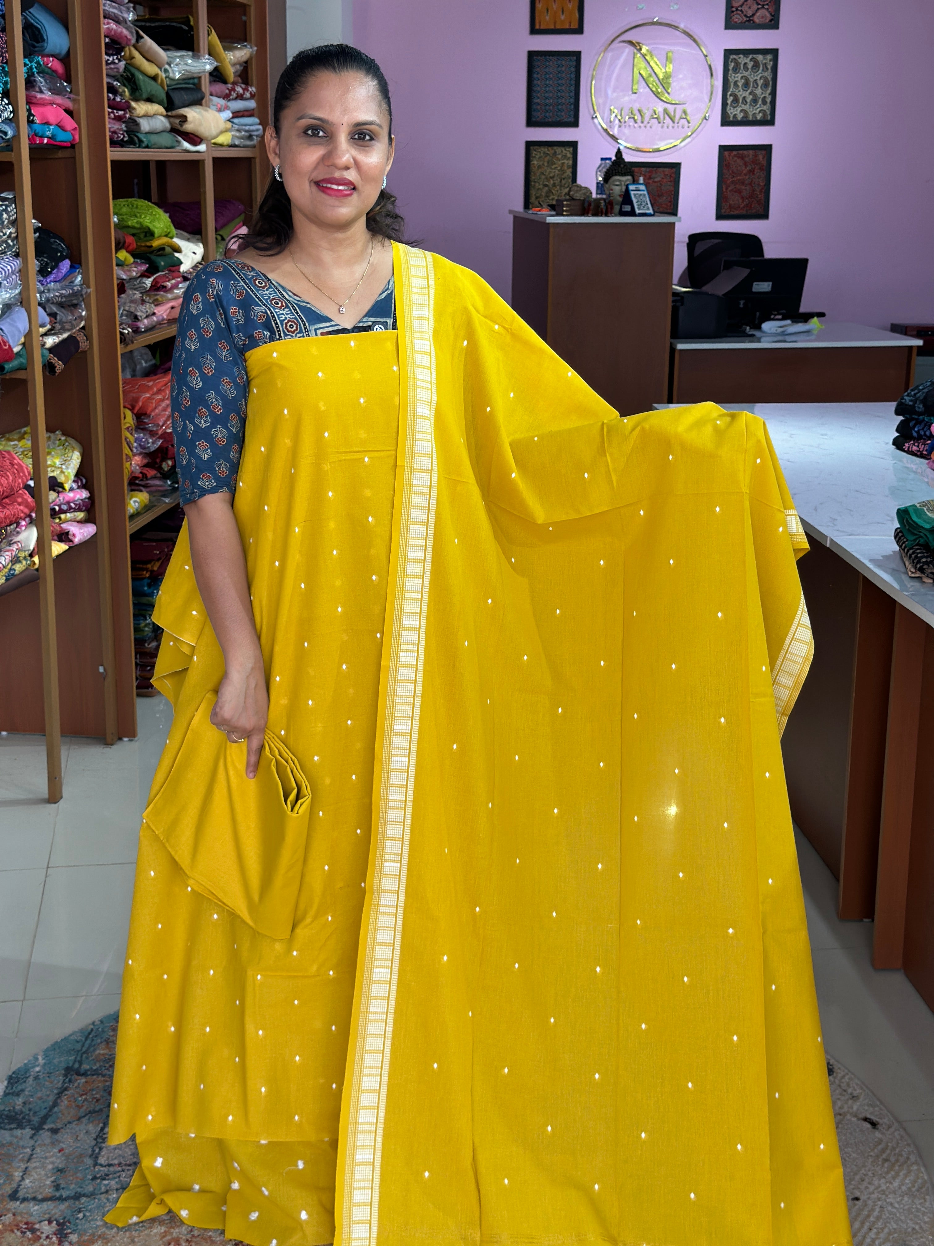 Cotton Handloom Unstitched Suit