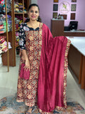 Cotton Kalamkari Handblock Print Suit