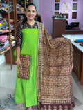 Mangalgiri Kalamkari Cotton Unstitched Suit