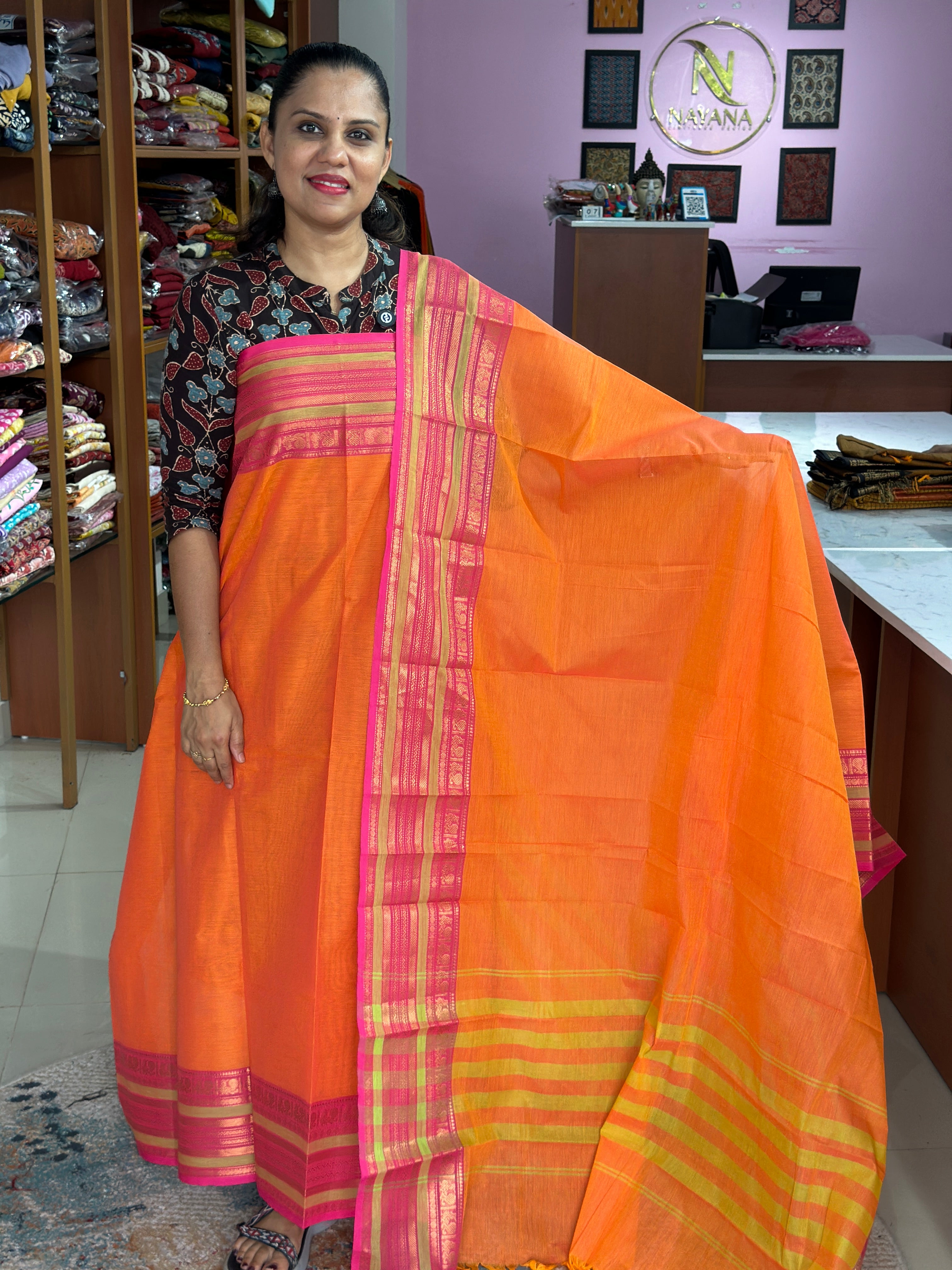 Kanchi Cotton Unstitched Suit ND102