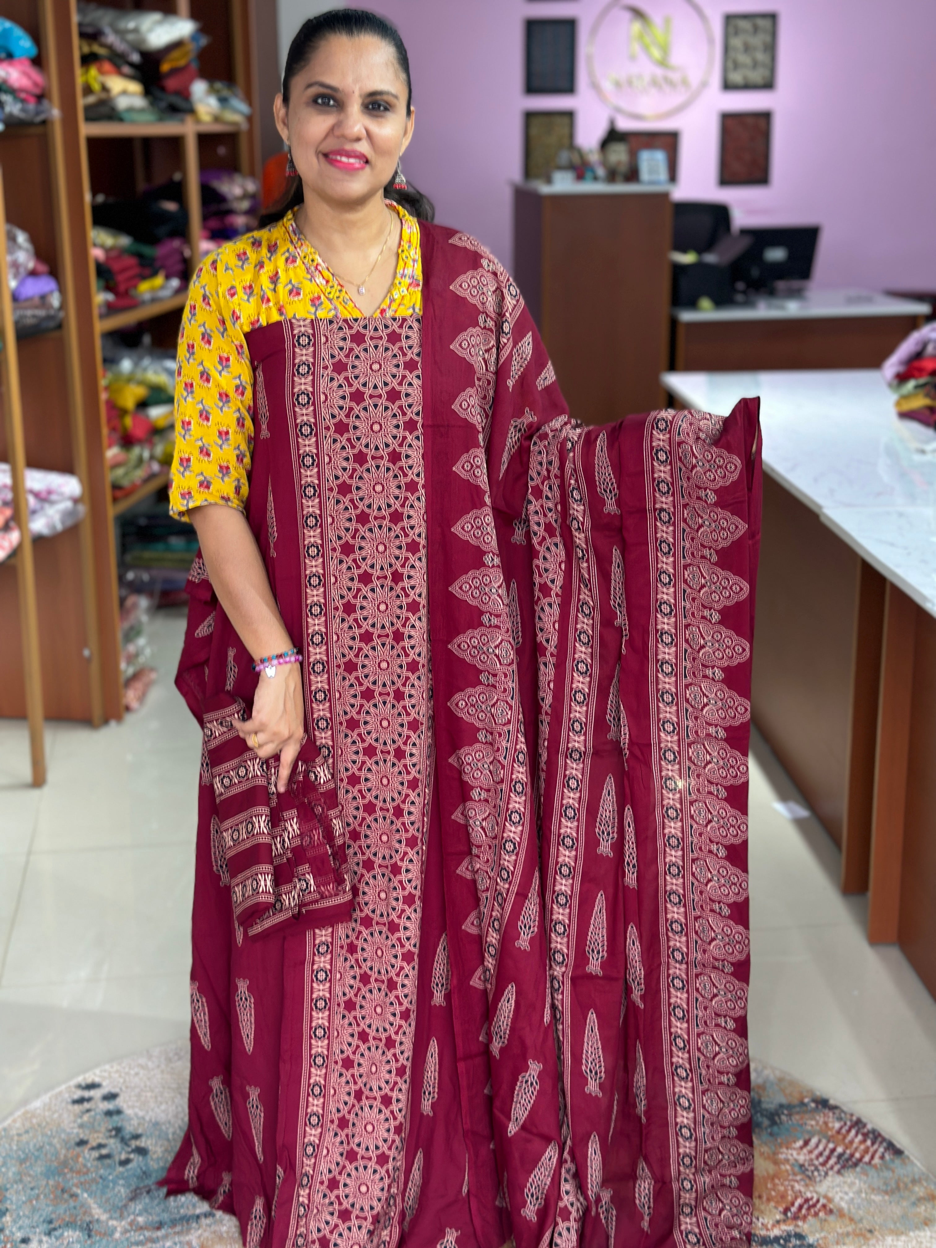 Cotton Rayon Unstitched Suit