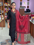 Cotton Ajrak Patch Salwar Suit