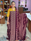 Cotton Rayon Ajrak Printed Unstitched Suits