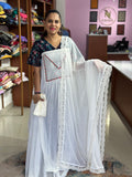 Georgette Organza Unstitched Suit