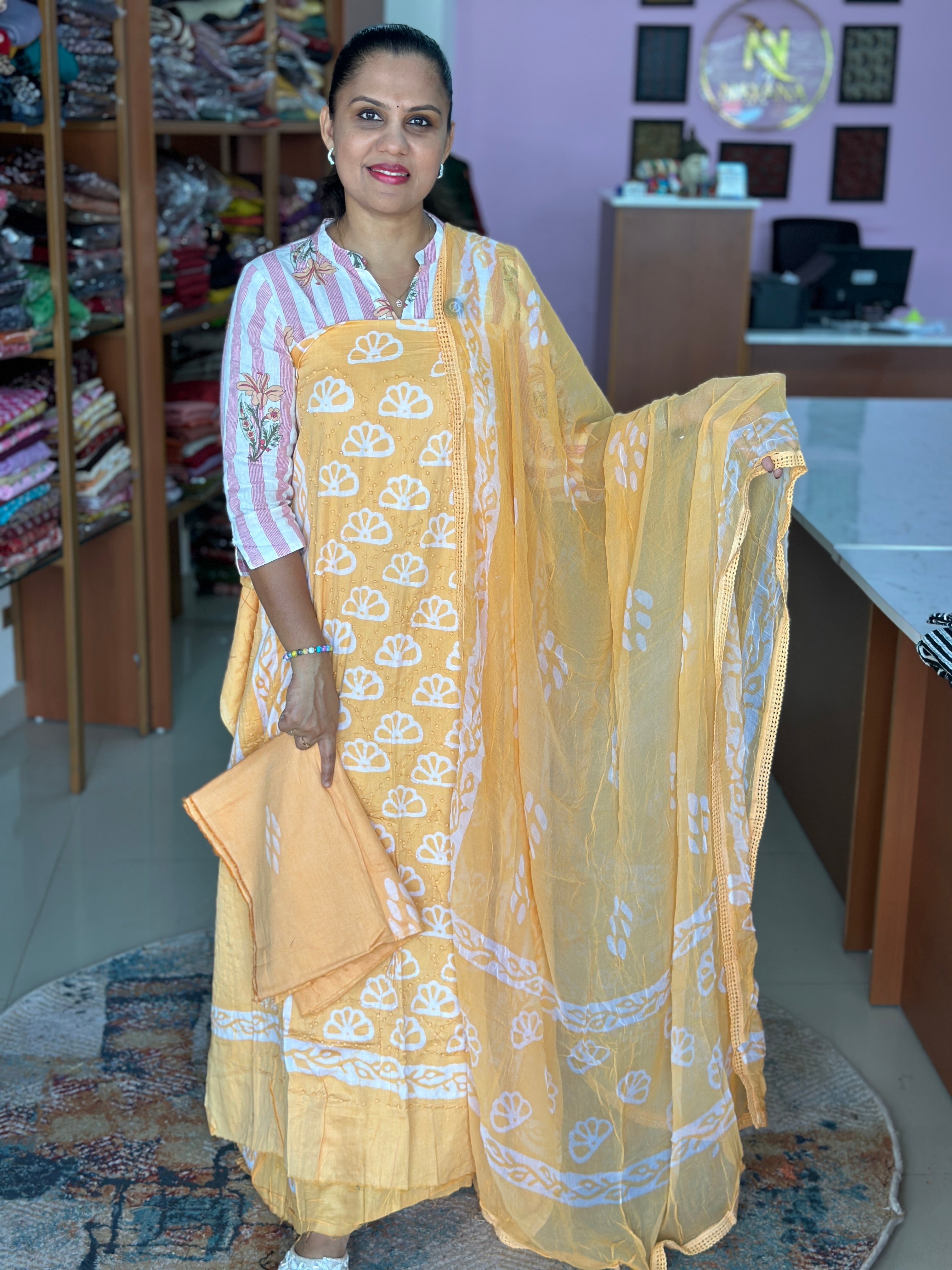 Cotton Unstitched Suit