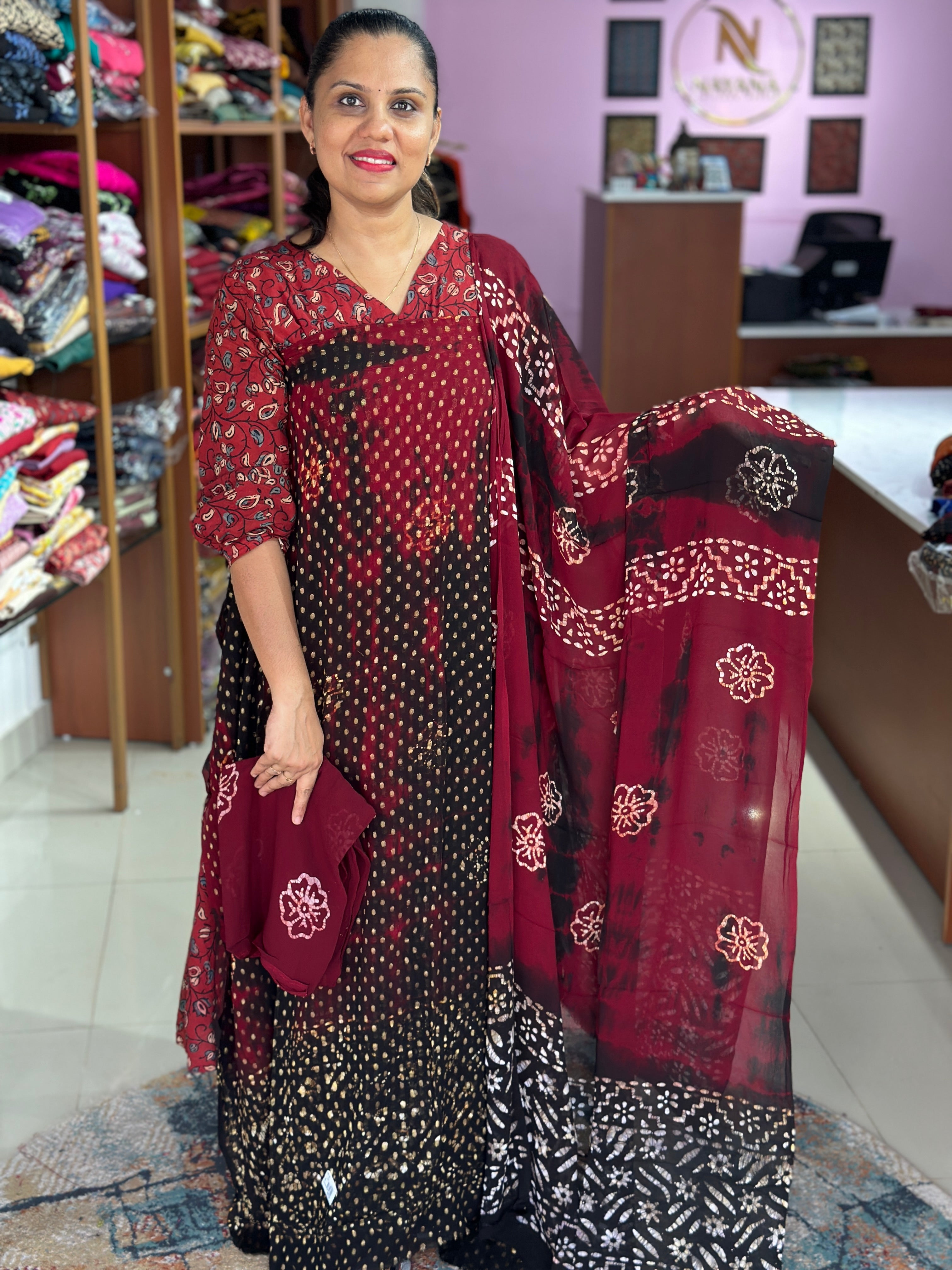 Banarasi Woven Viscose Georgette Suit