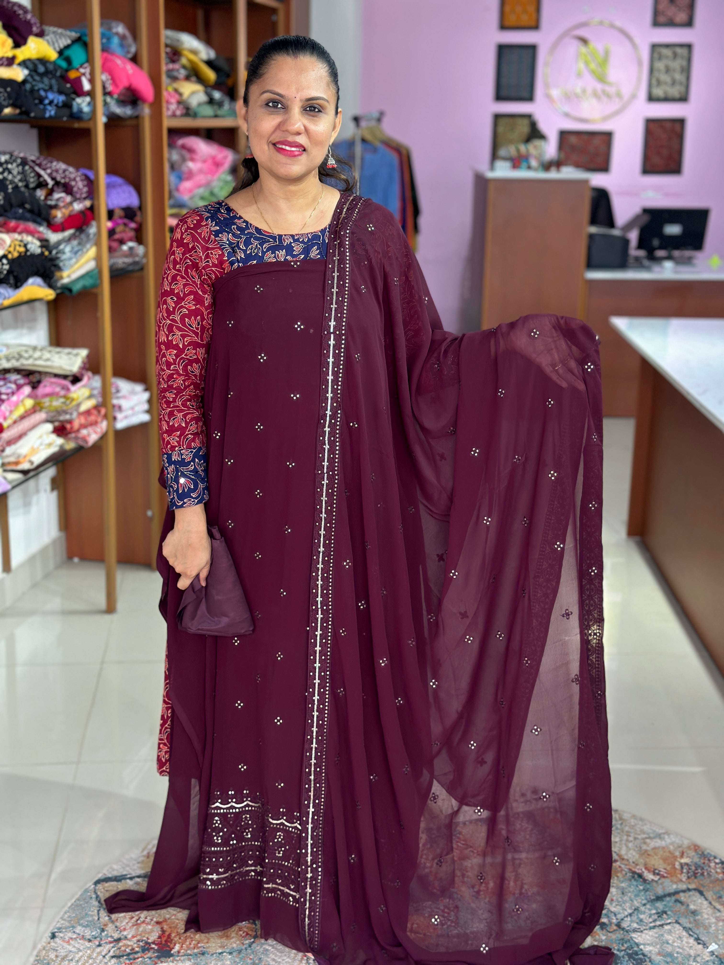 Georgette Unstitched Salwar Suit