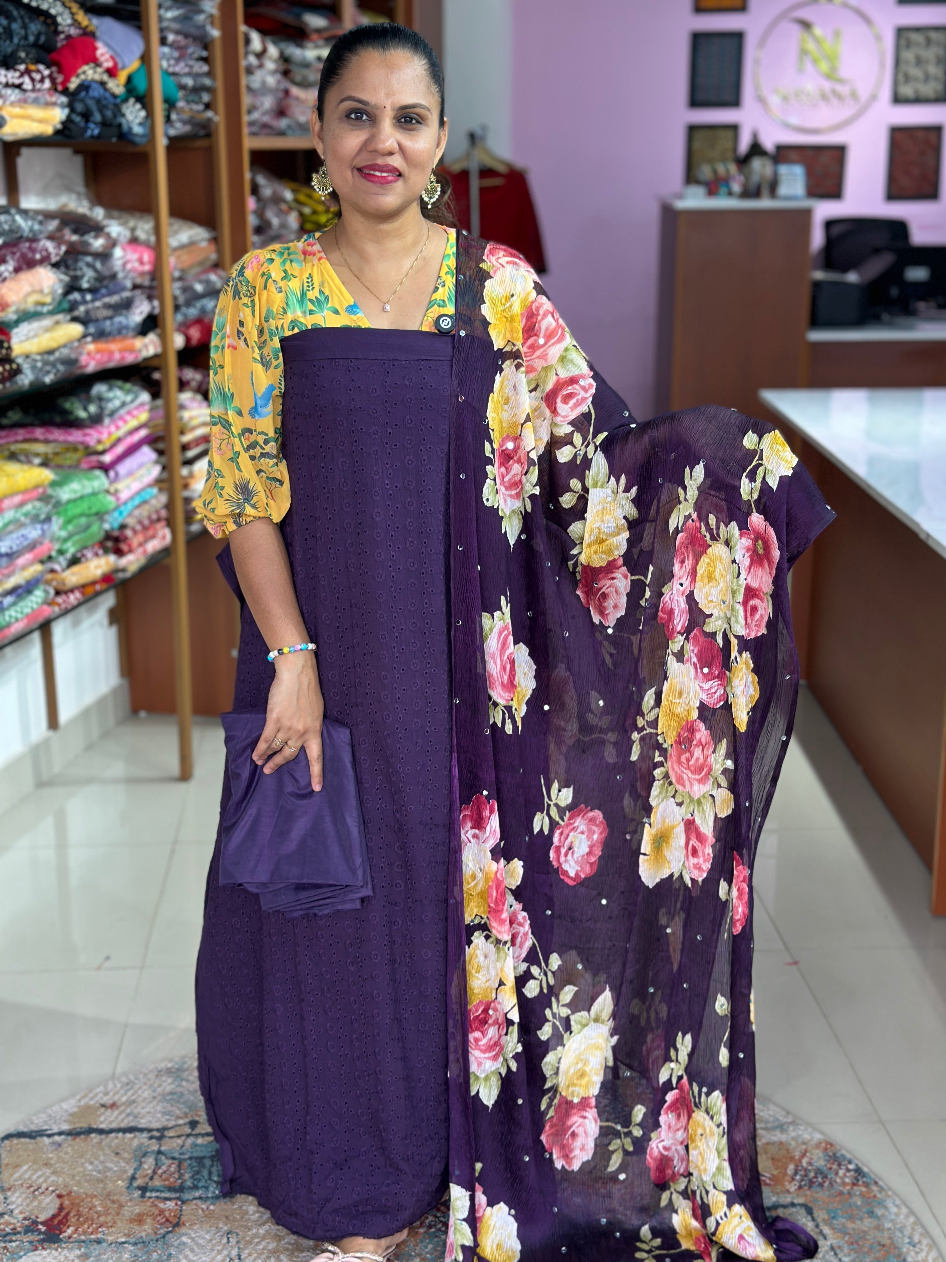 Hakoba Cotton Unstitched Suit