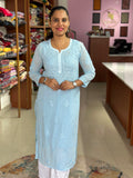 Chikankari Viscose Georgette Kurti