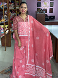 Cotton Crochet Unstitched Suit