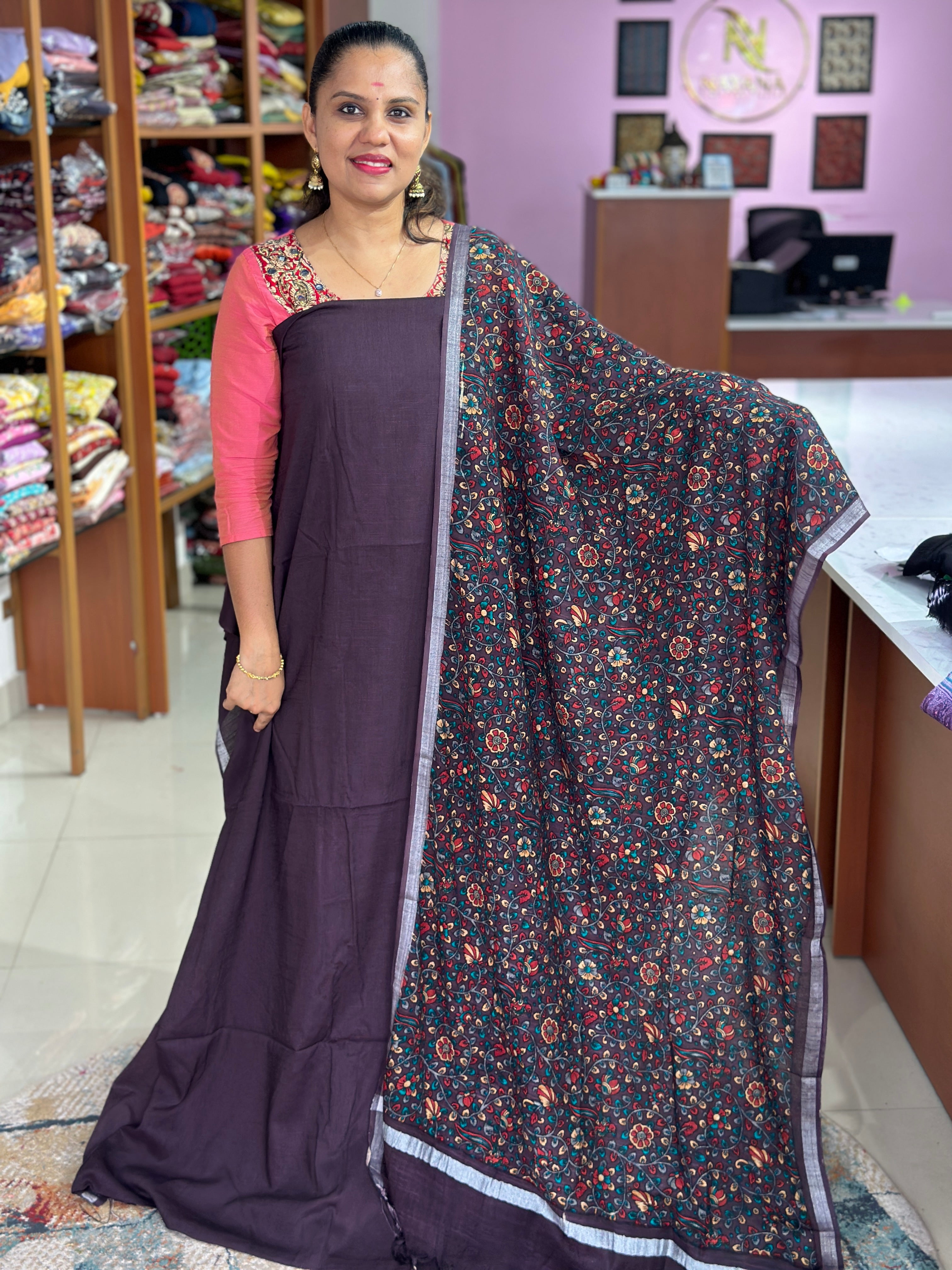 Linen Cotton Unstitched Suit