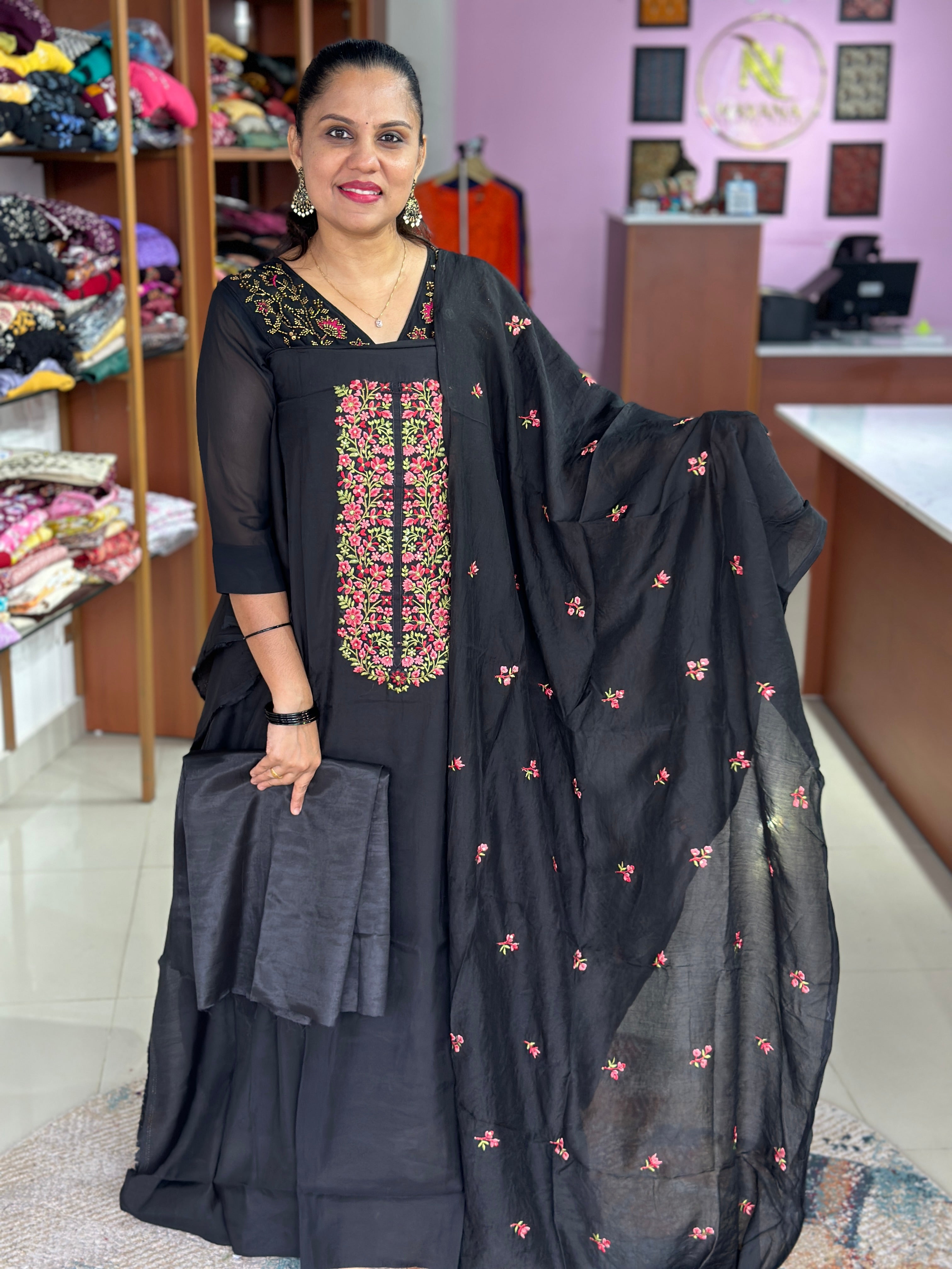 Semi Modal Unstitched Suits