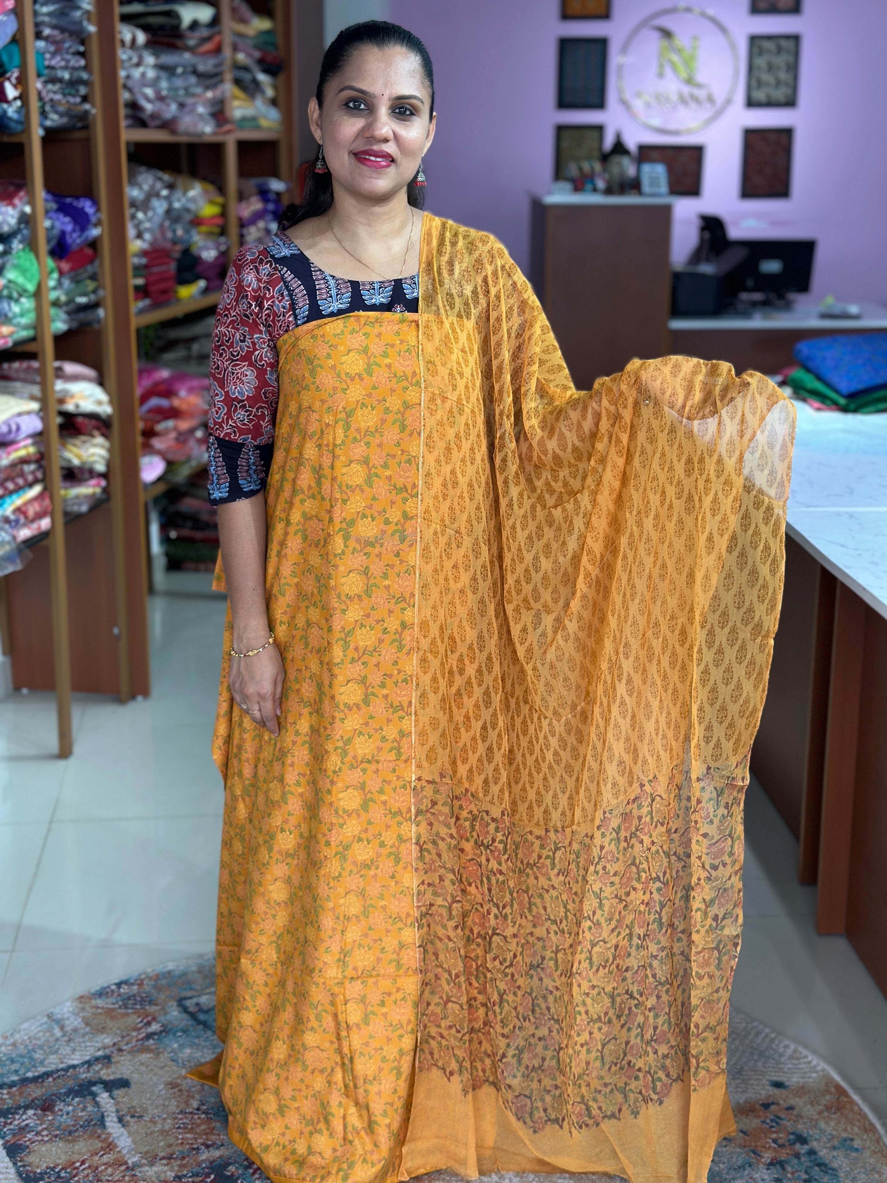 Semi Modal Unstitched Suit