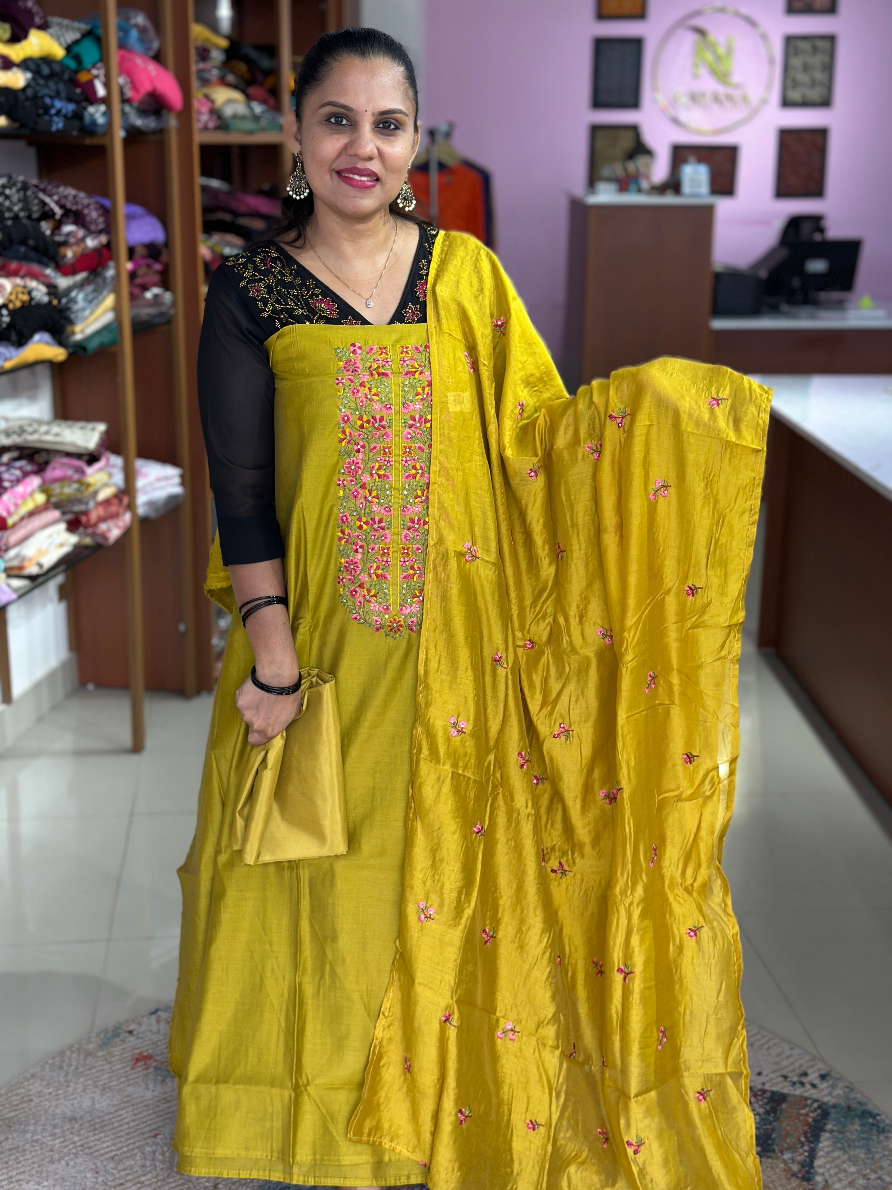 Semi Modal Unstitched Suits