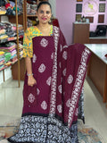 Viscose Georgtte Unstitched Suit