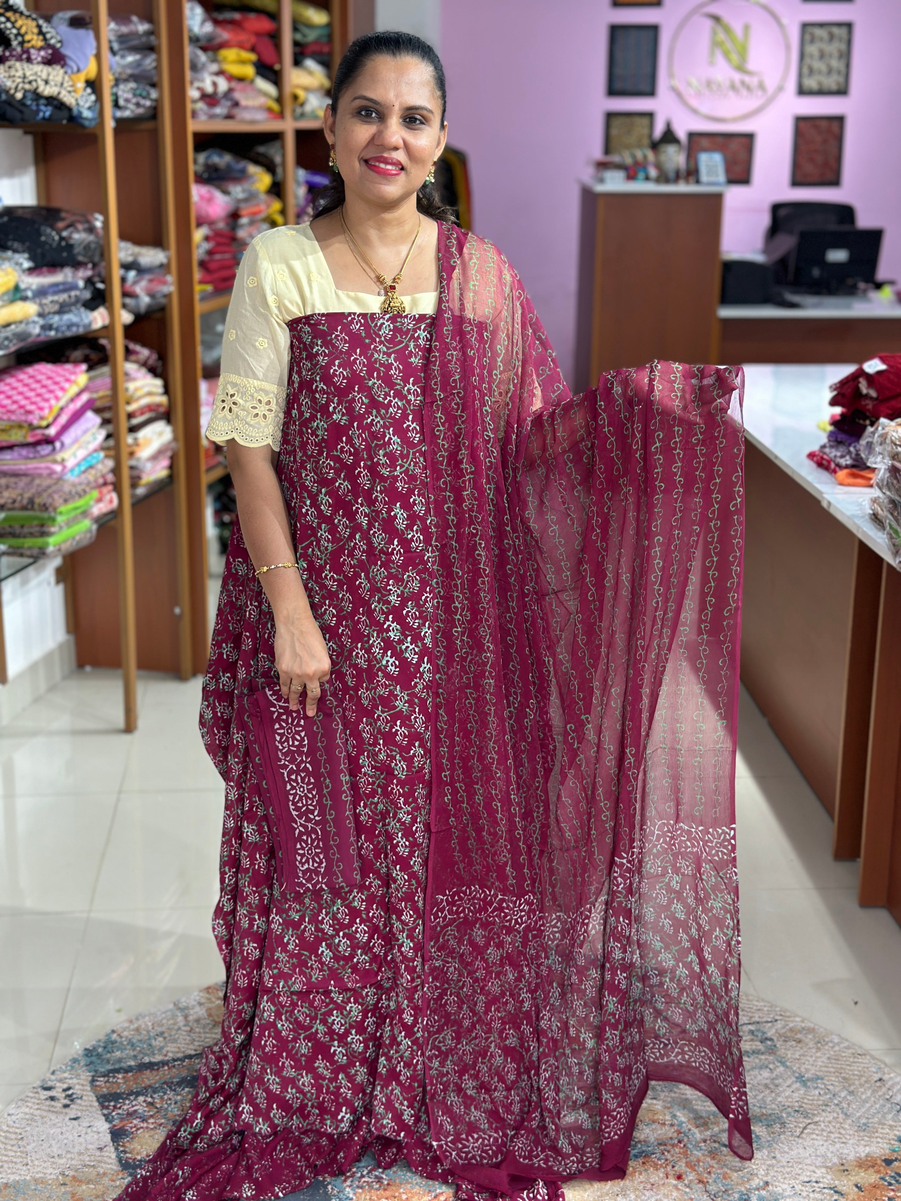 Modal Unstitched Suit