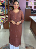 Viscose Georgette Chikankari Kurti