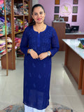Viscose Georgette Chikankari Kurti