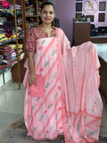 Cotton crochet Unstitched Suit