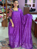 Semi Banarasi Unstitched Suit