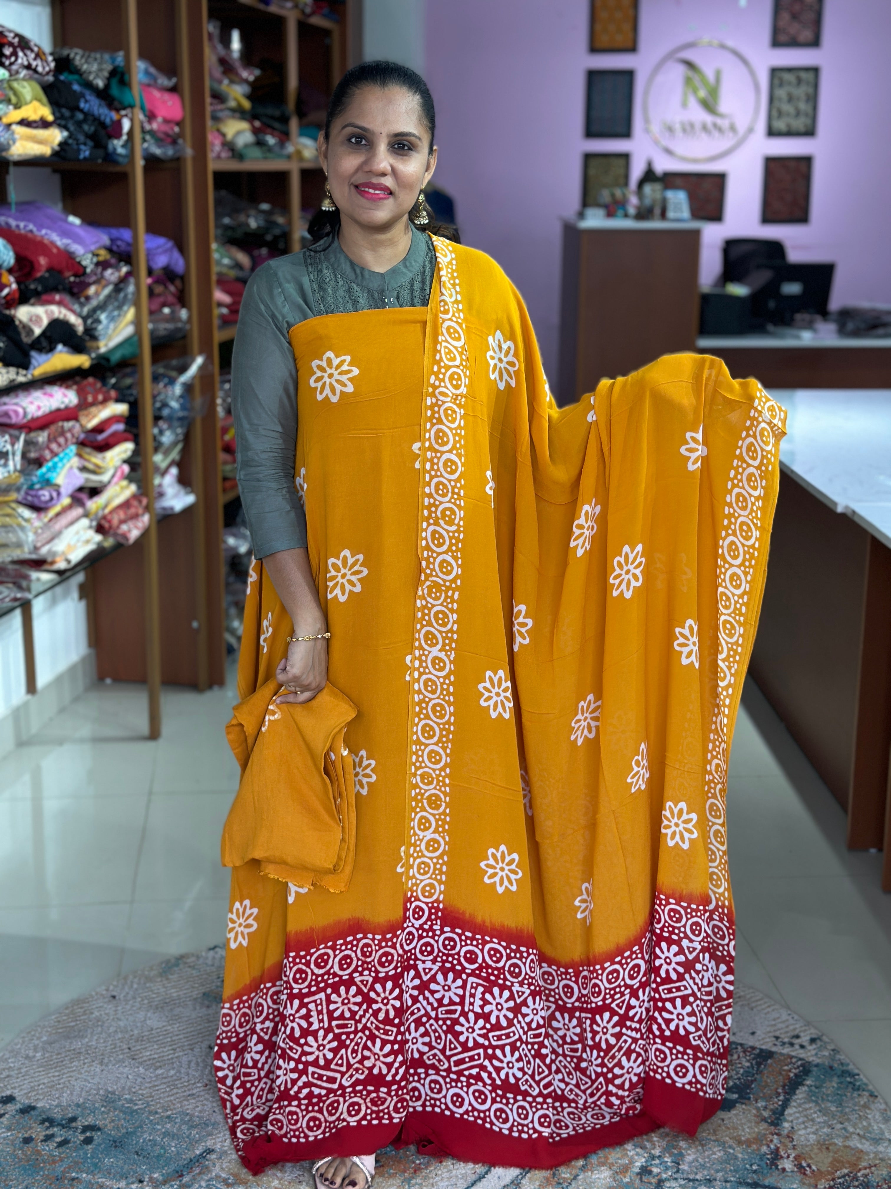 Pure Viscose Georgette Unstitched Suit