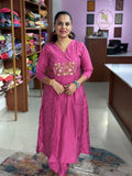 Semi Mul Chanderi Coordset