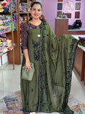 Mul Chanderi Unstitched Suit