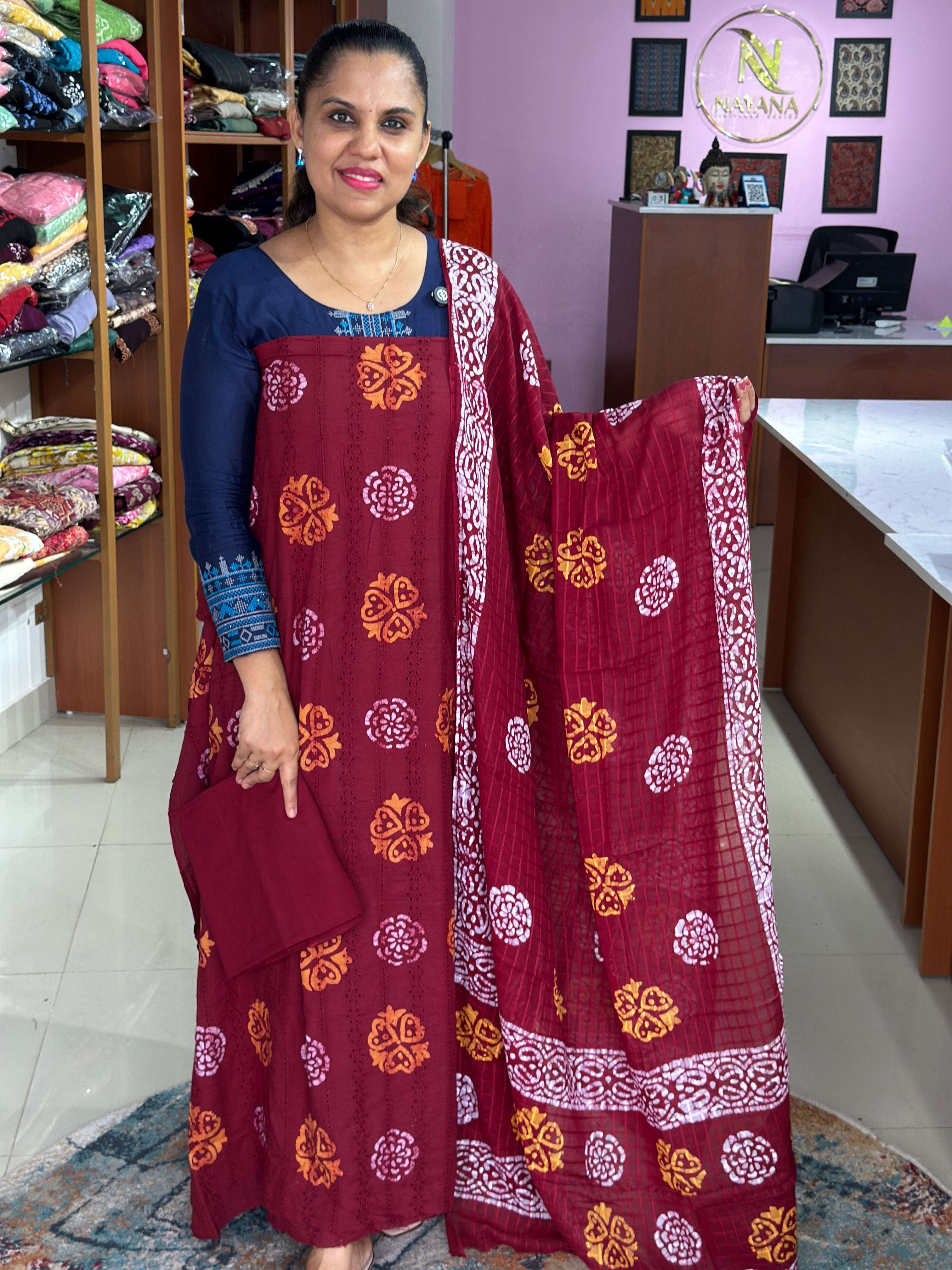 Cotton Hakoba Unstitched Suit