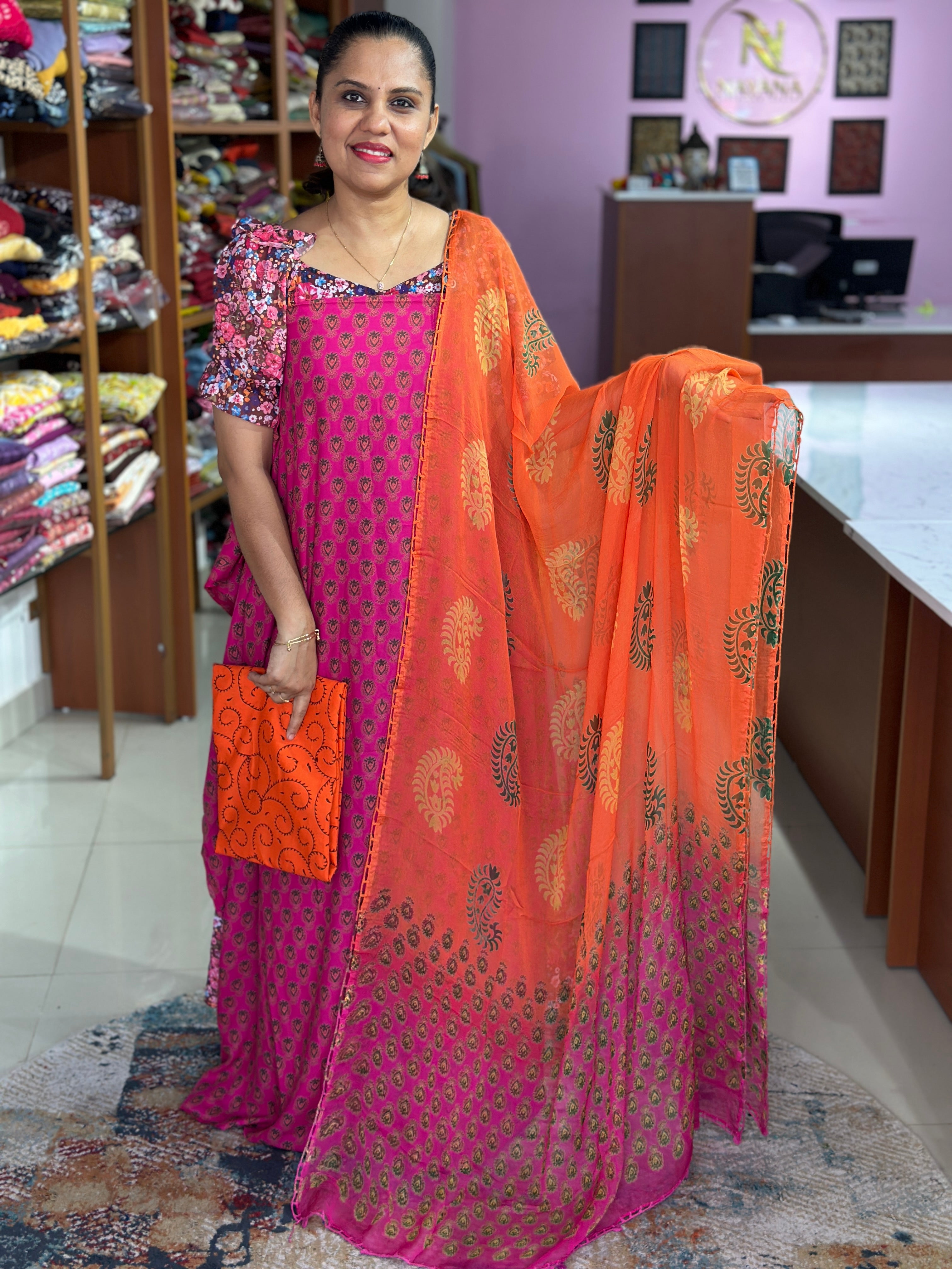 Semi Modal Unstitched Suit