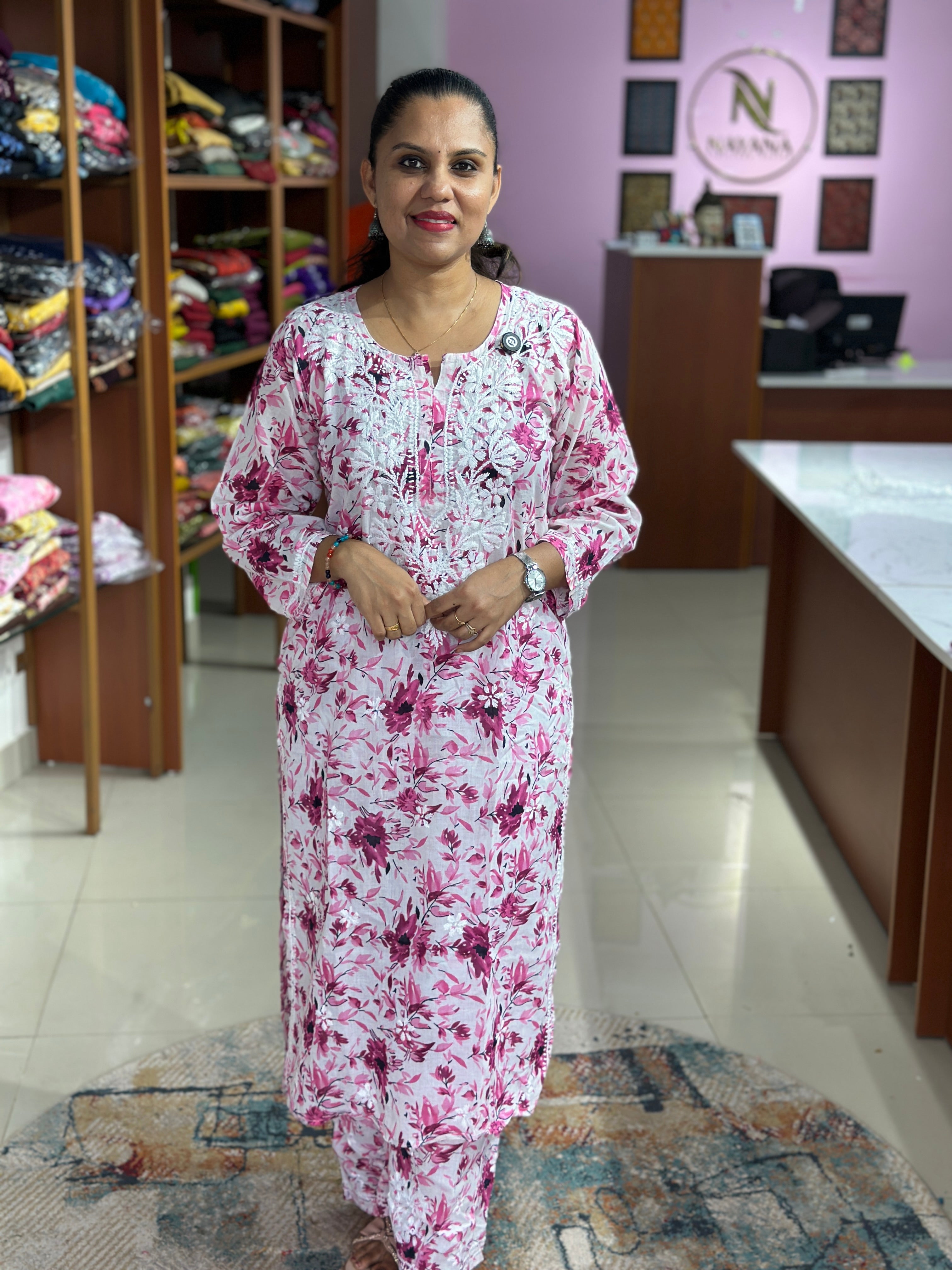 Cotton Lucnowi Chikankari Coordsets