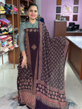 Pure Viscose Georgette Ajrak Suit