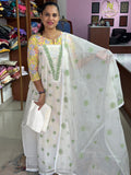 Chanderi Embroidary Suit