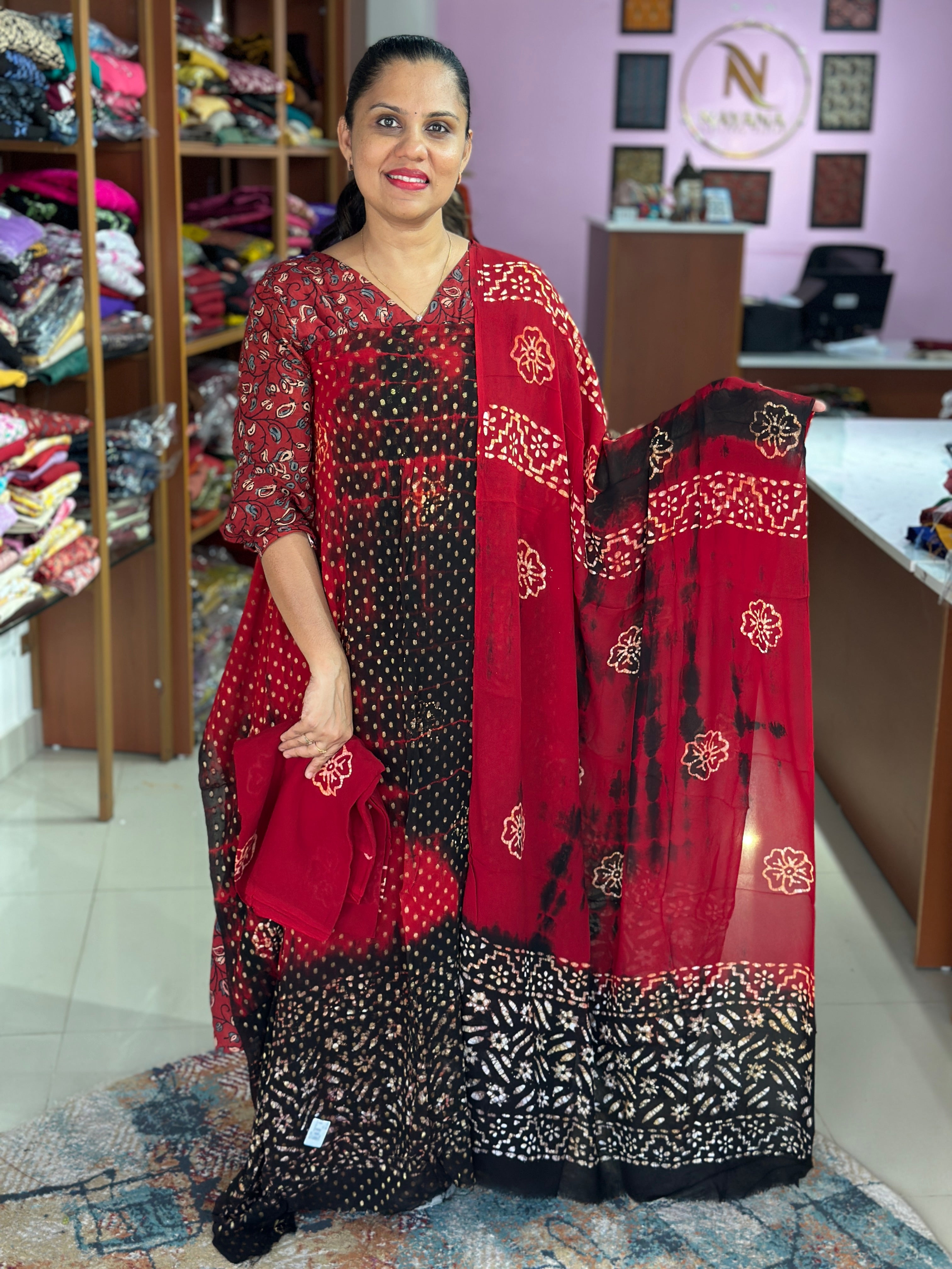 Banarasi Woven Viscose Georgette Suit