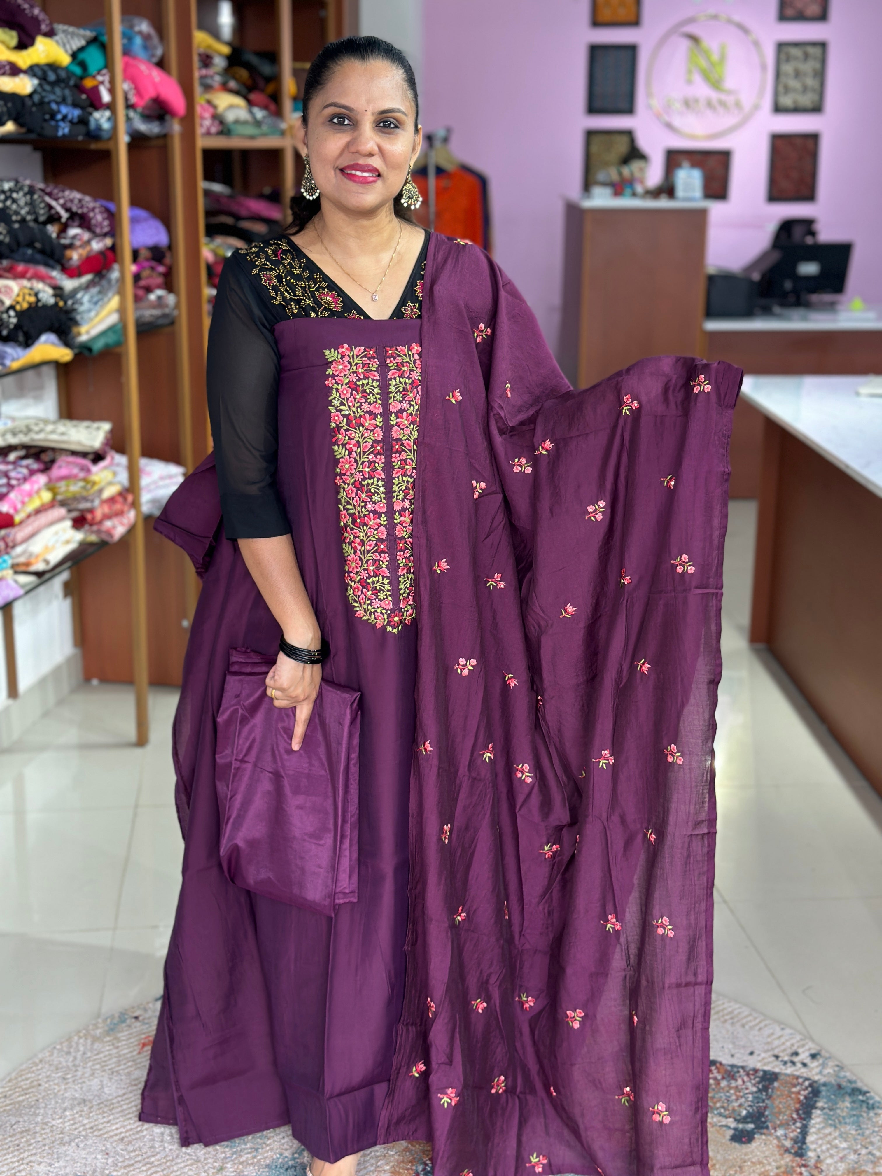Semi Modal Unstitched Suits