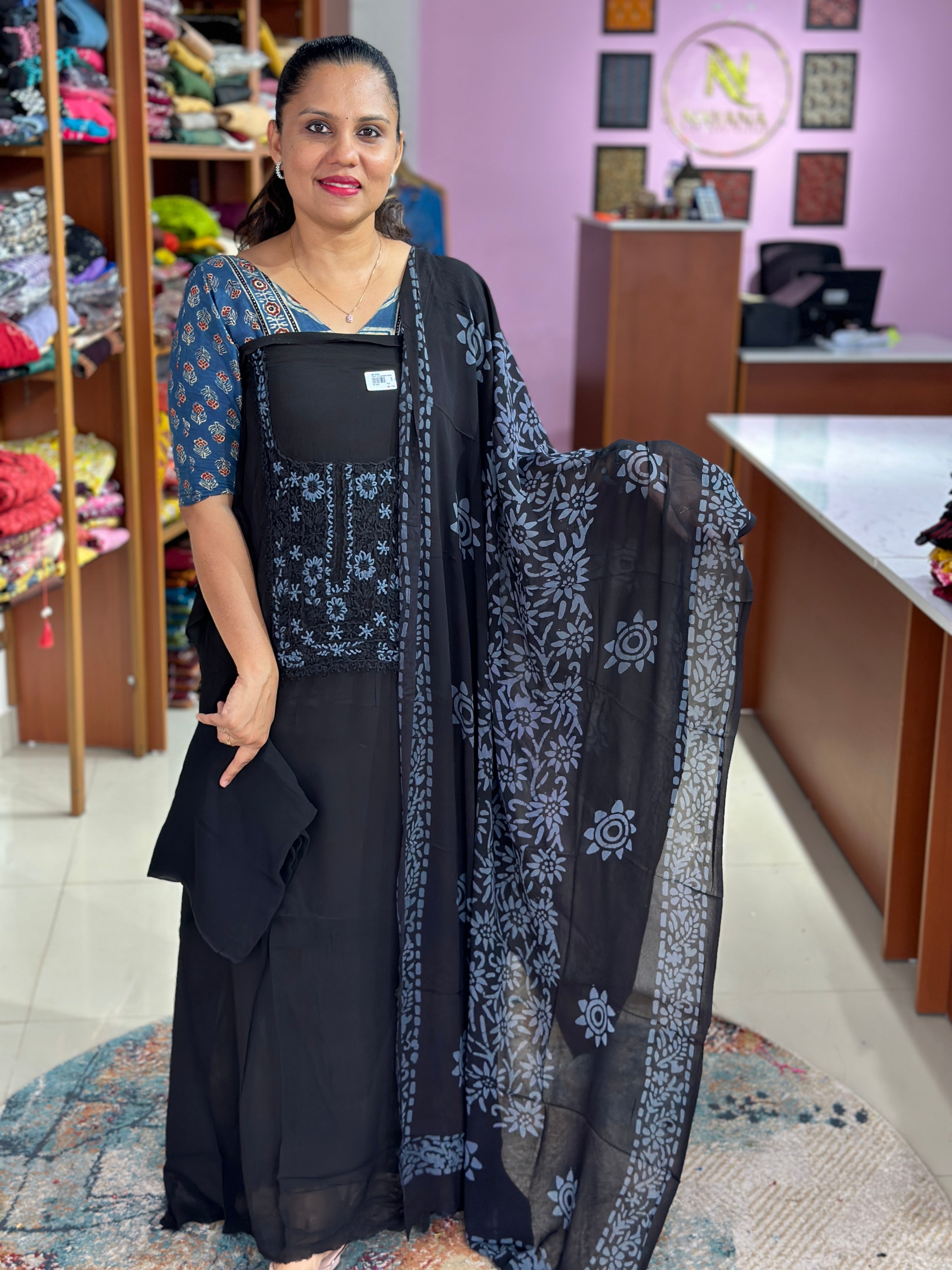 Viscose Georgette Unstitched Suits