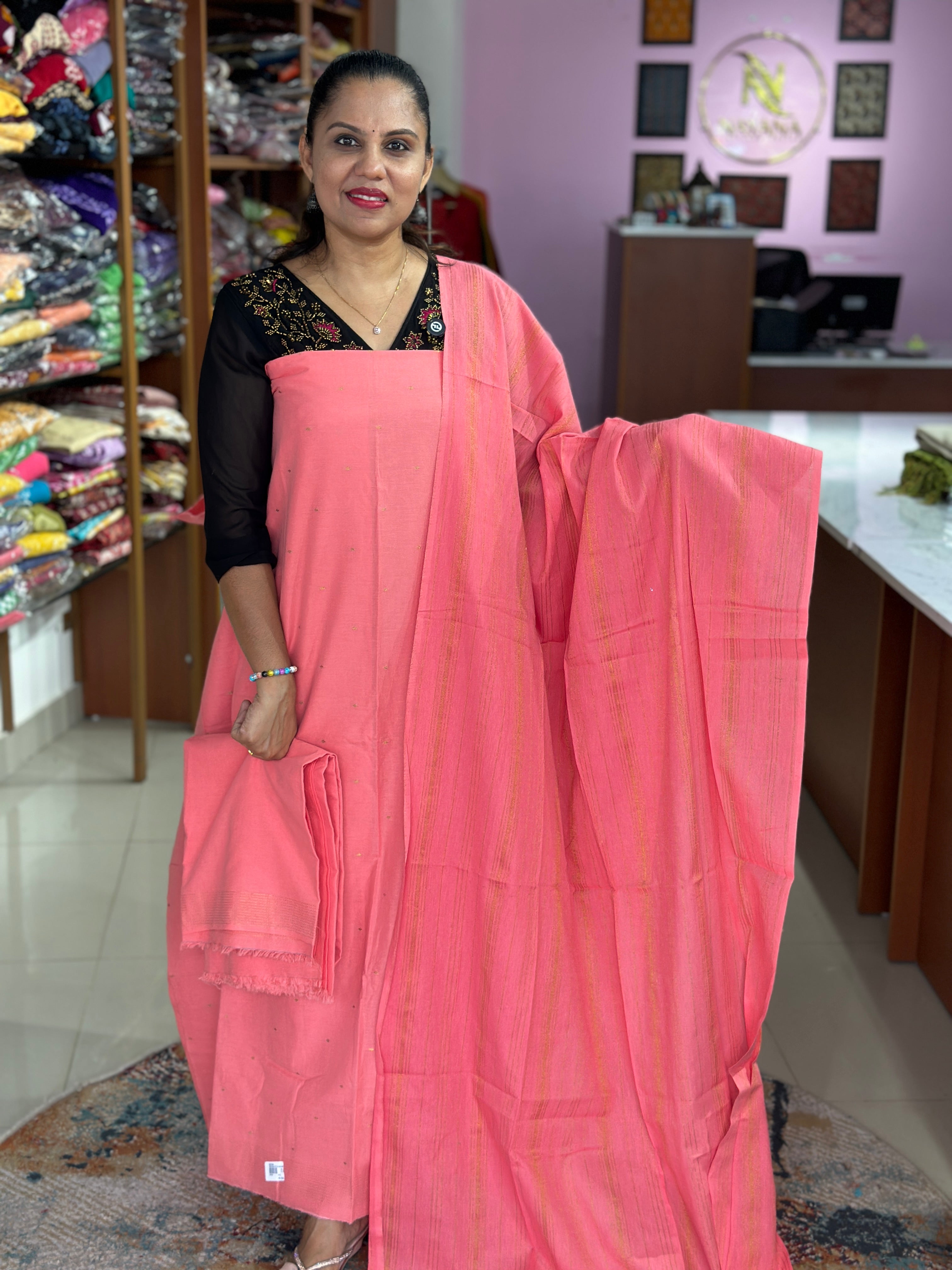 Cotton Handloom Unstitched Suit