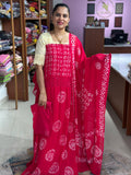 Viscose Georgette Crochet Suit